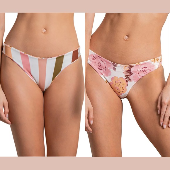 NWT $77 Maaji [ Medium ] Afrodita‎ Sublimity Classic Bikini Bottom Floral U1286